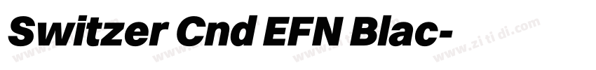 Switzer Cnd EFN Blac字体转换